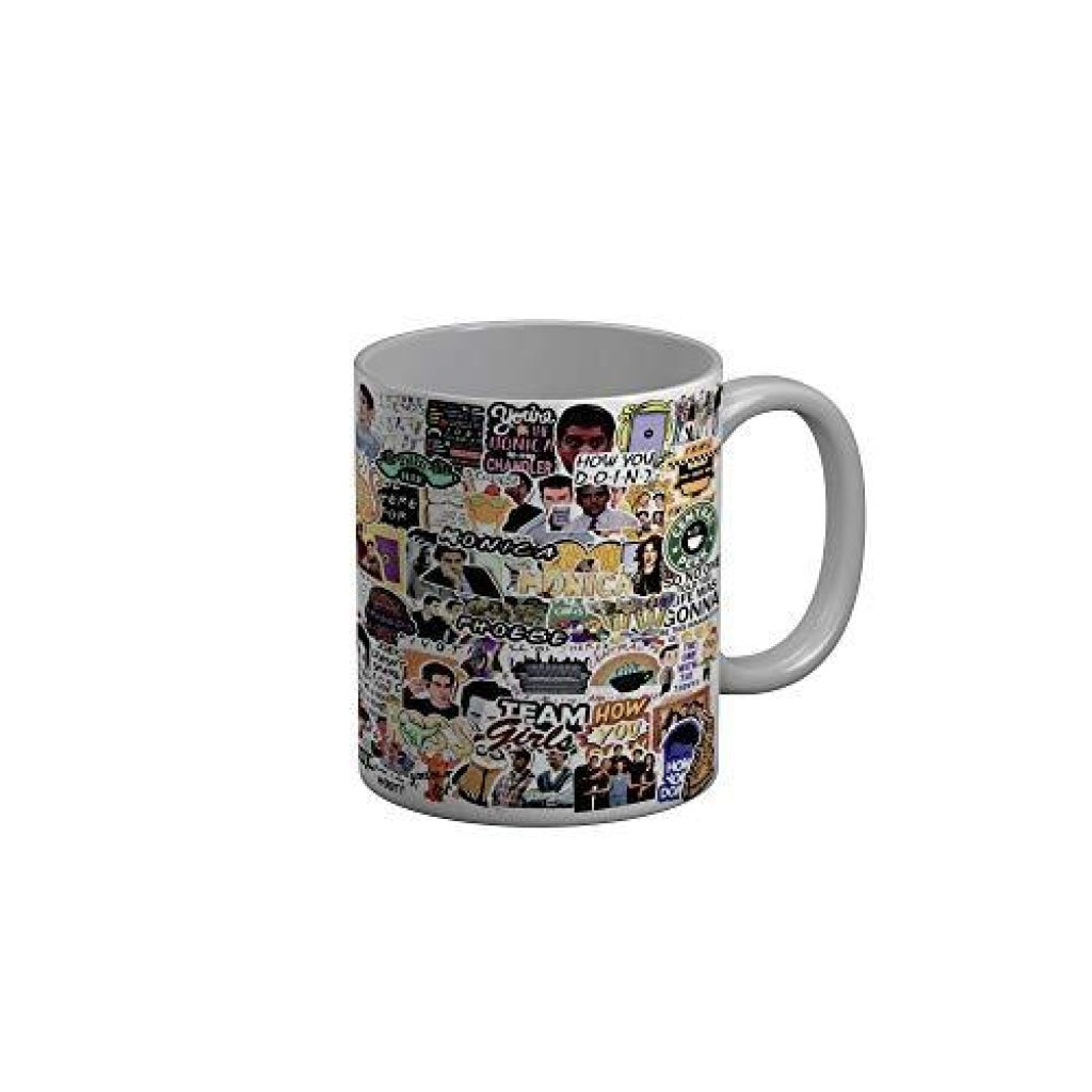 Funkydecors Friends Tv Series Ceramic Mug 350 Ml Multicolor Mugs