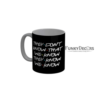 Funkydecors Friends Tv Series Ceramic Mug 350 Ml Multicolor Mugs