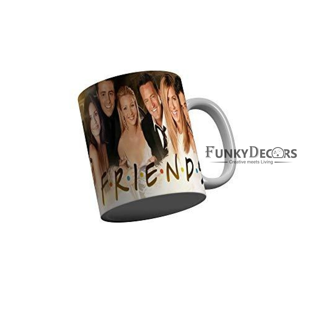 Funkydecors Friends Tv Series Ceramic Mug 350 Ml Multicolor Mugs