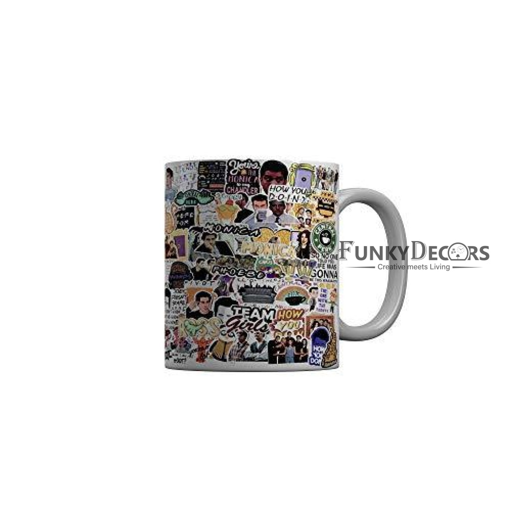 Funkydecors Friends Tv Series Ceramic Mug 350 Ml Multicolor Mugs