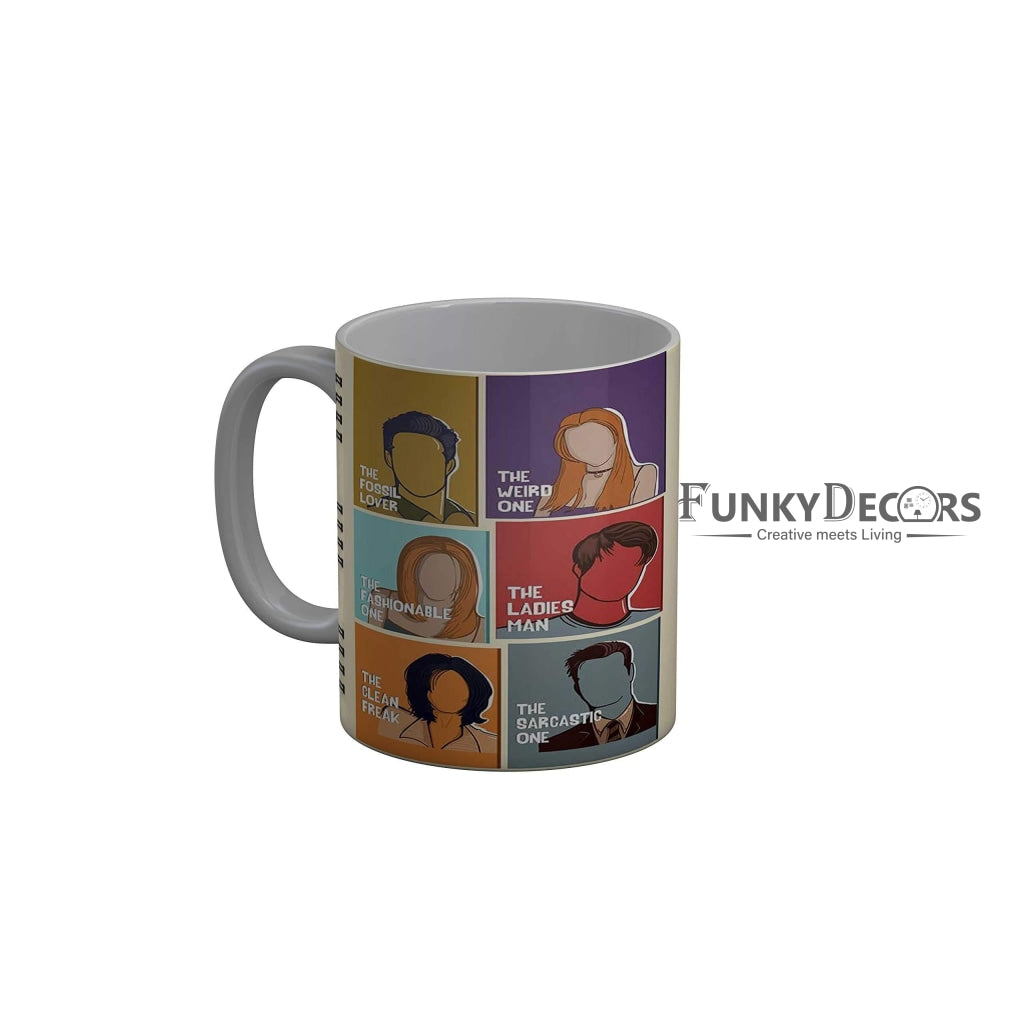 Funkydecors Friends Tv Series Ceramic Mug 350 Ml Multicolor Mugs