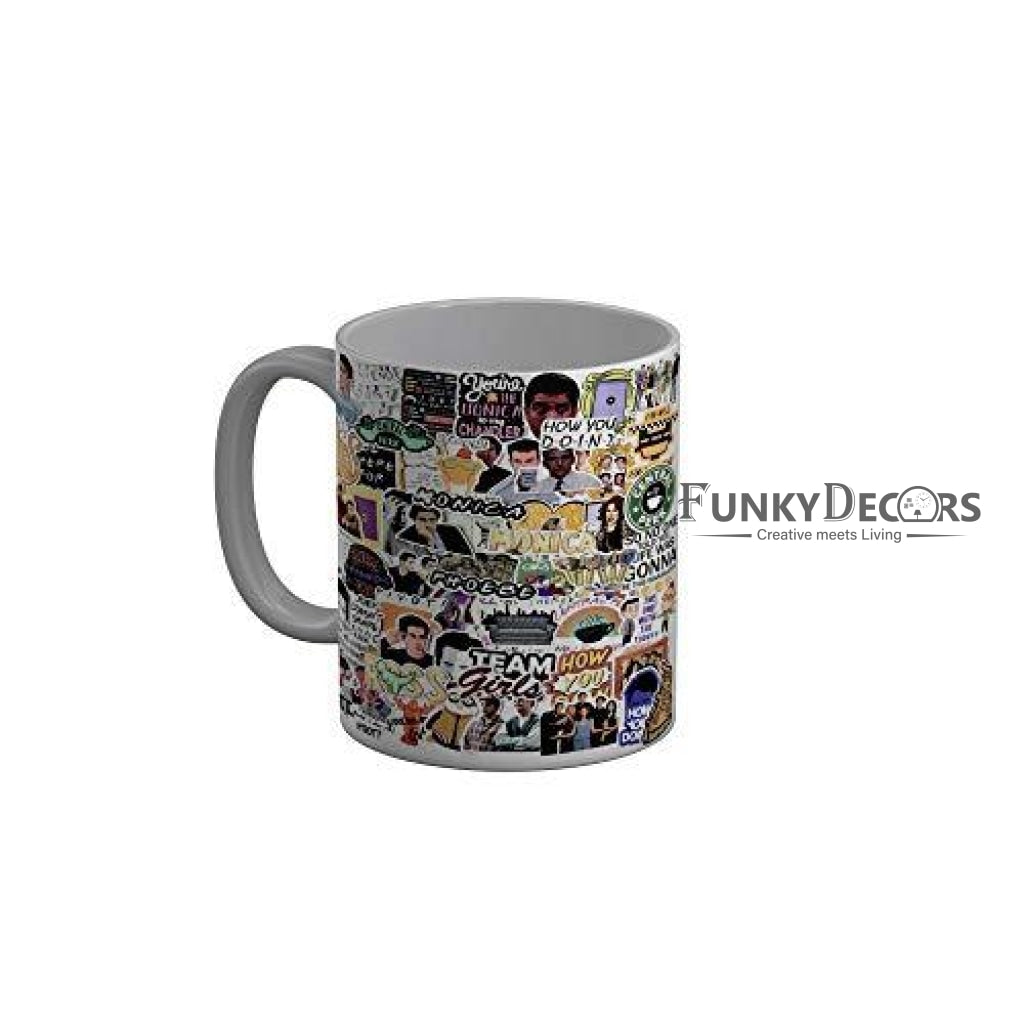 Funkydecors Friends Tv Series Ceramic Mug 350 Ml Multicolor Mugs