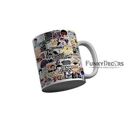 Funkydecors Friends Tv Series Ceramic Mug 350 Ml Multicolor Mugs