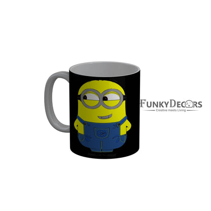 FunkyDecors Funny Cute  Minion Ceramic Coffee Mug, 350 ml