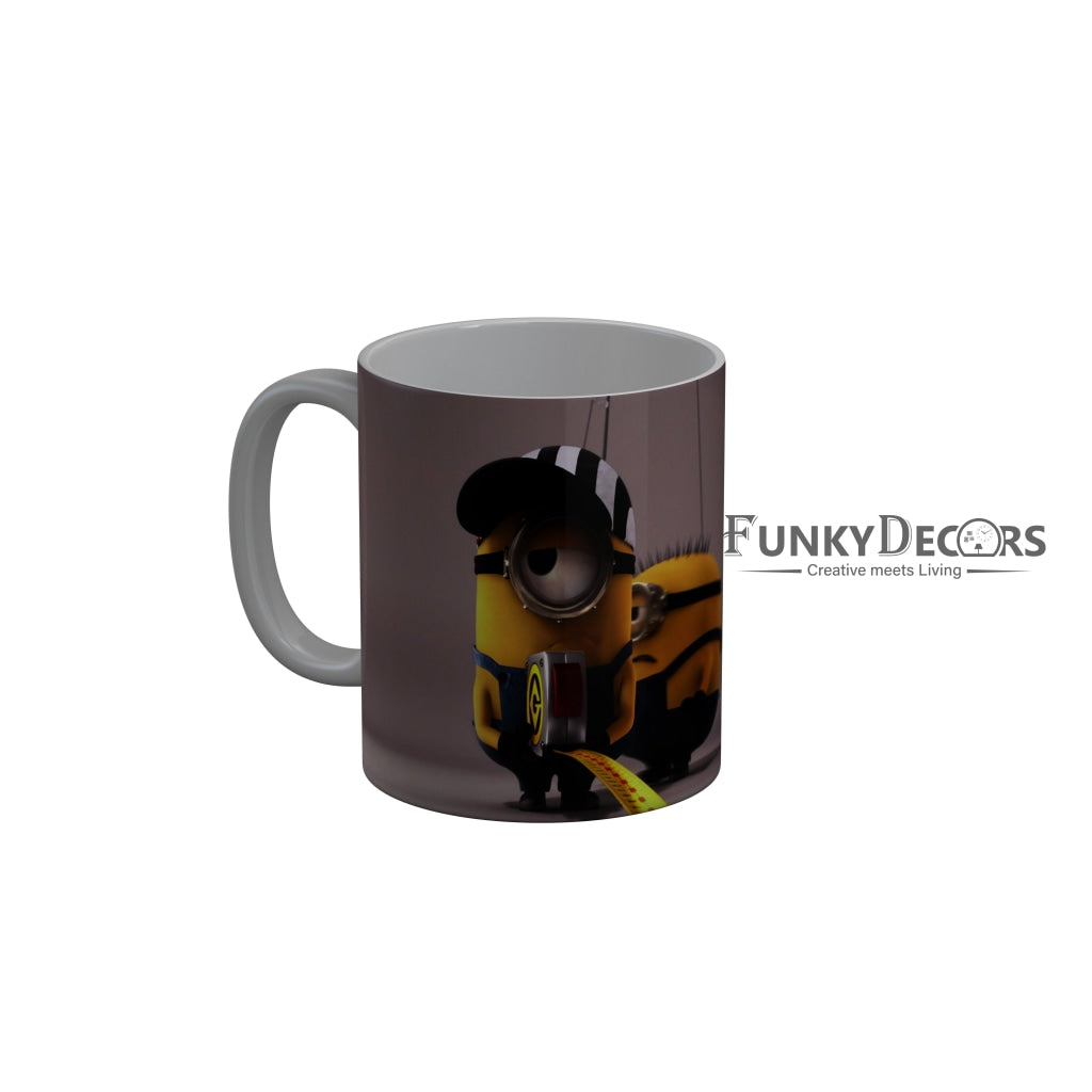FunkyDecors Funny Minions Cartoon Ceramic Coffee Mug
