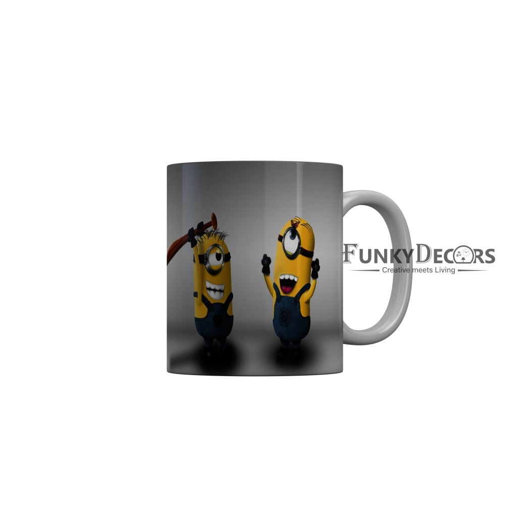 FunkyDecors Funny Minions Cartoon Ceramic Coffee Mug