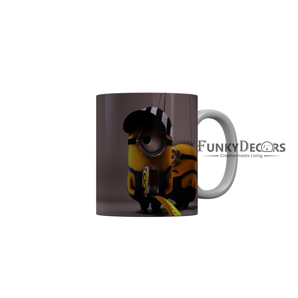 FunkyDecors Funny Minions Cartoon Ceramic Coffee Mug