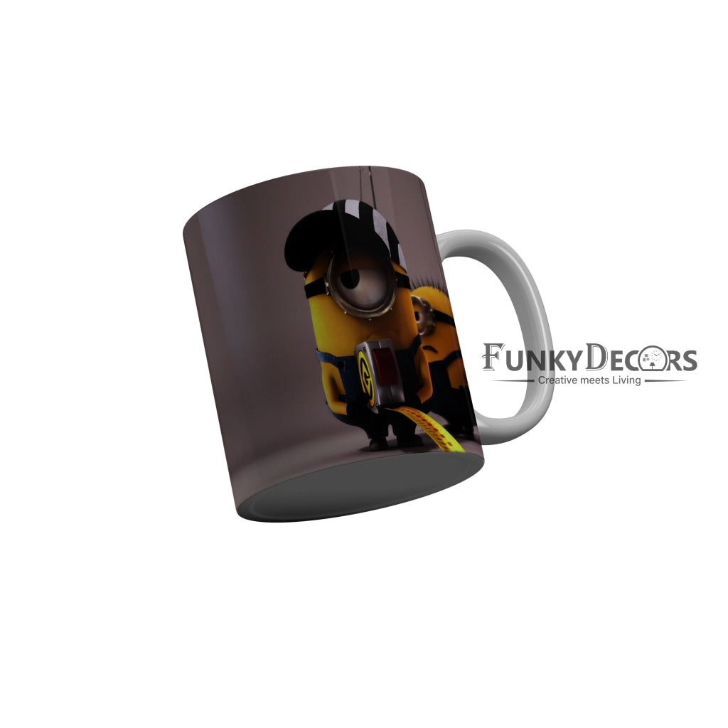 FunkyDecors Funny Minions Cartoon Ceramic Coffee Mug