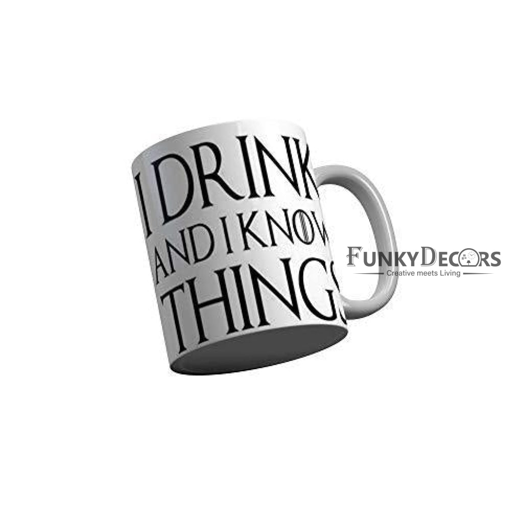 Funkydecors Got Series Ceramic Mug 350 Ml Multicolor Mugs