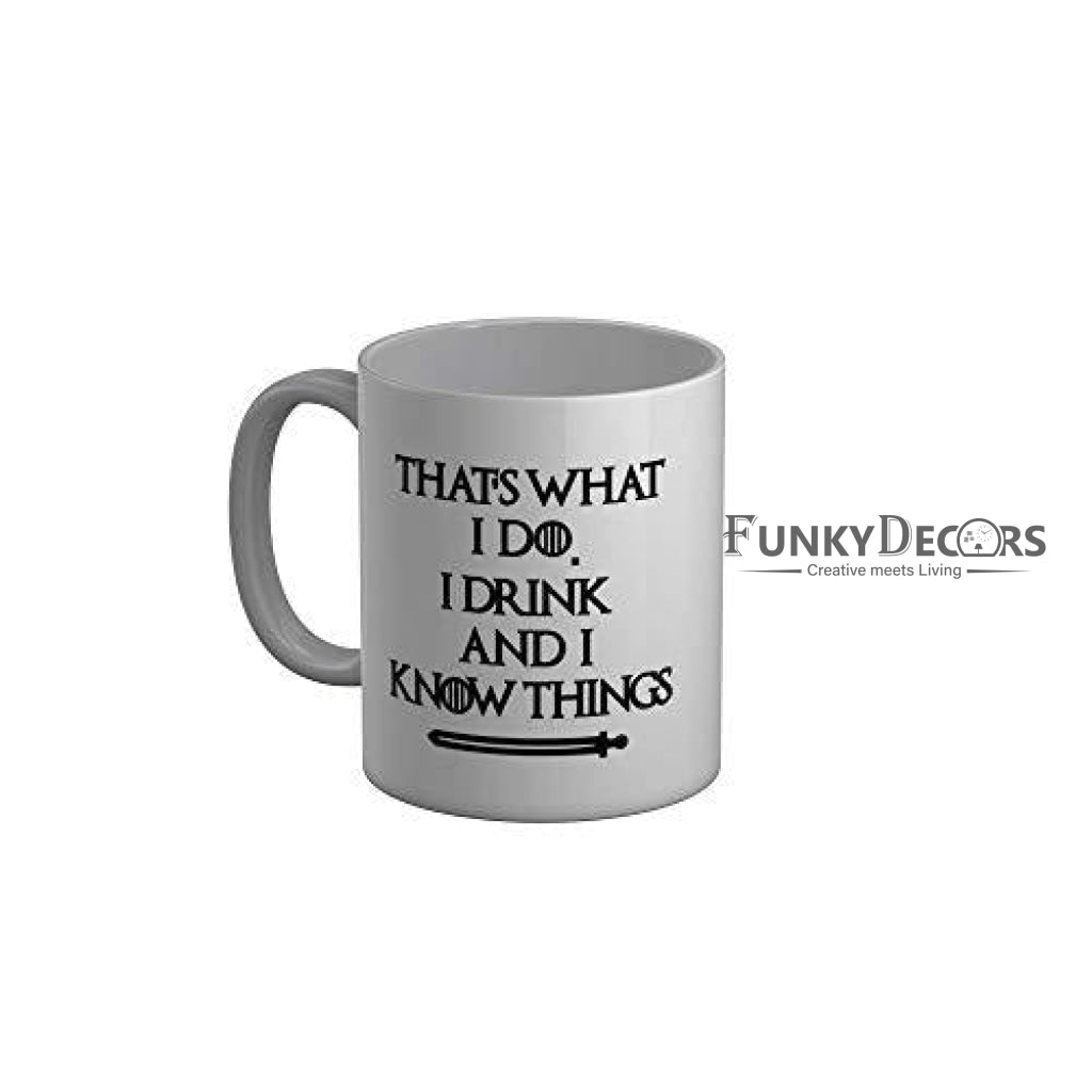 Funkydecors Got Series Ceramic Mug 350 Ml Multicolor Mugs