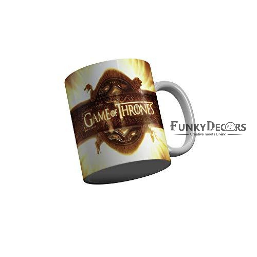 Funkydecors Got Series Ceramic Mug 350 Ml Multicolor Mugs