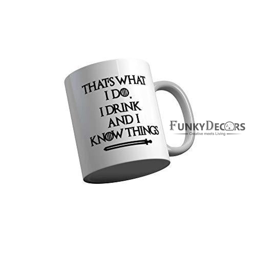 Funkydecors Got Series Ceramic Mug 350 Ml Multicolor Mugs