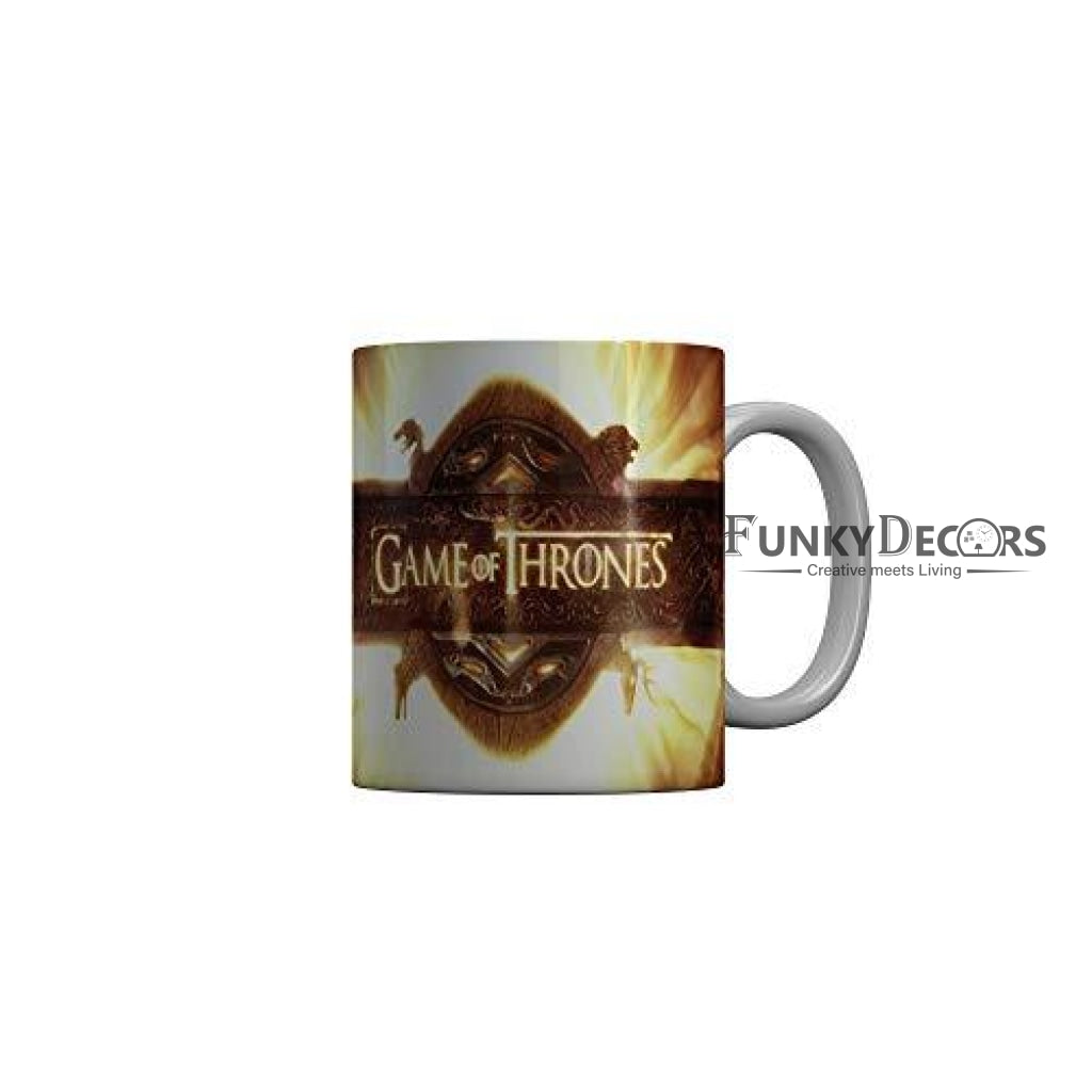 Funkydecors Got Series Ceramic Mug 350 Ml Multicolor Mugs