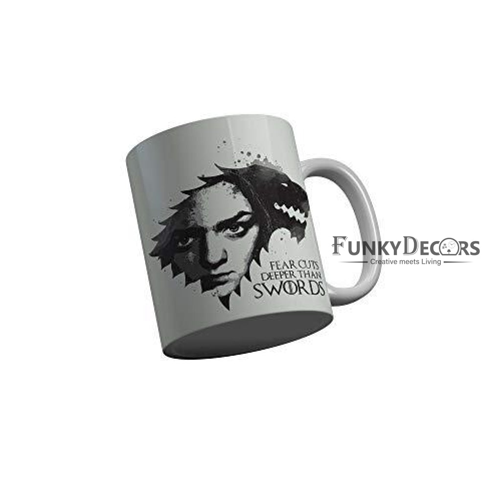 Funkydecors Got Series Ceramic Mug 350 Ml Multicolor Mugs