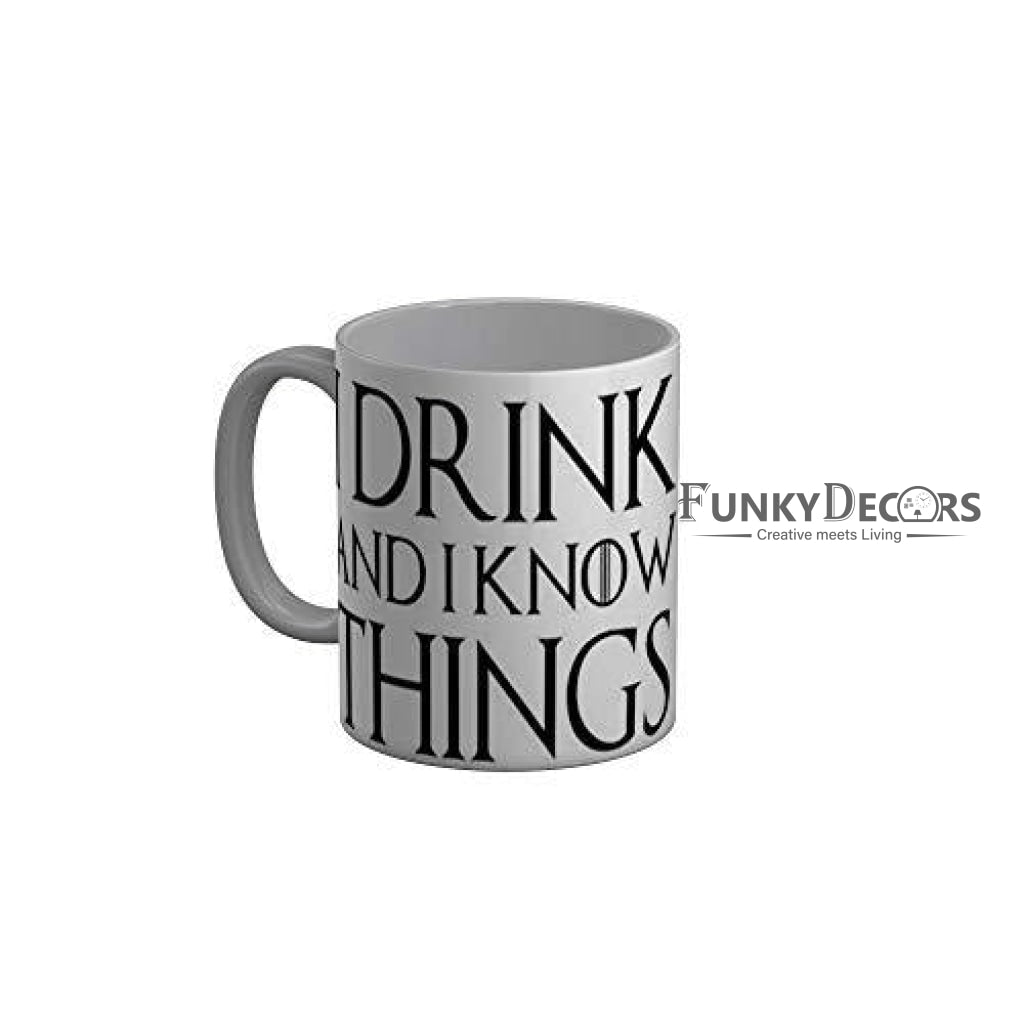 Funkydecors Got Series Ceramic Mug 350 Ml Multicolor Mugs