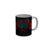 FunkyDecors Graphical Lion Face Black Ceramic Coffee Mug, 350 ml