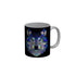 FunkyDecors Graphical Lion Face Black Ceramic Coffee Mug, 350 ml