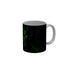 FunkyDecors Green Black Flower Pattern Ceramic Coffee Mug