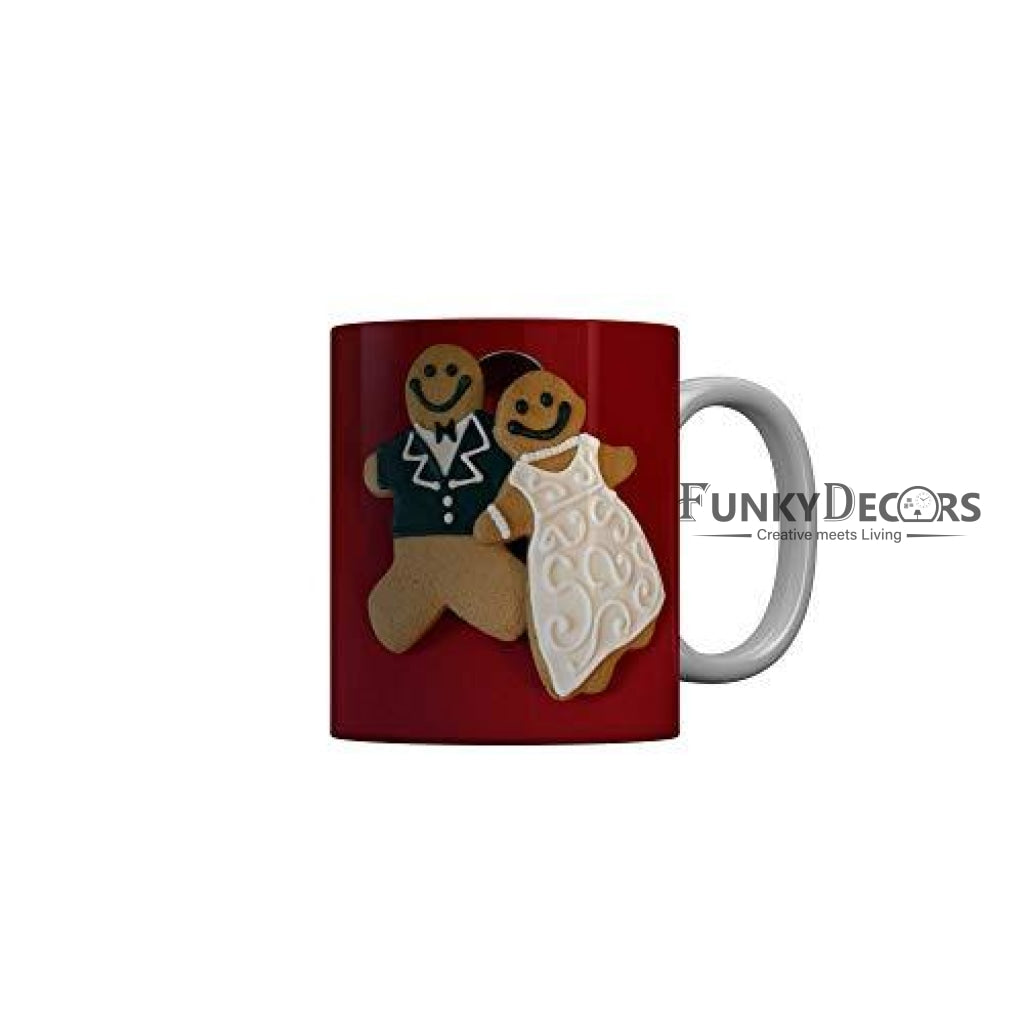 Funkydecors Happy Anniversary Ceramic Mug 350 Ml Multicolor Mugs