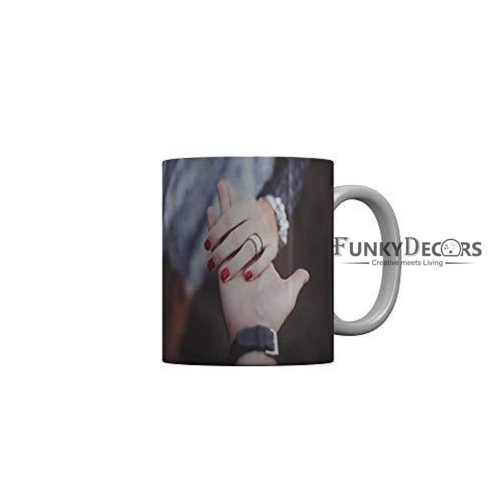 Funkydecors Happy Anniversary Ceramic Mug 350 Ml Multicolor Mugs