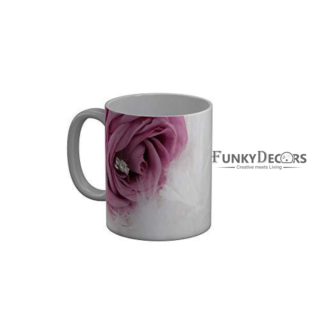 Funkydecors Happy Anniversary Ceramic Mug 350 Ml Multicolor Mugs