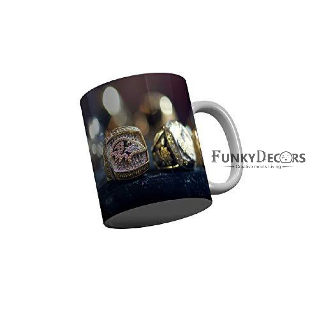 Funkydecors Happy Anniversary Ceramic Mug 350 Ml Multicolor Mugs