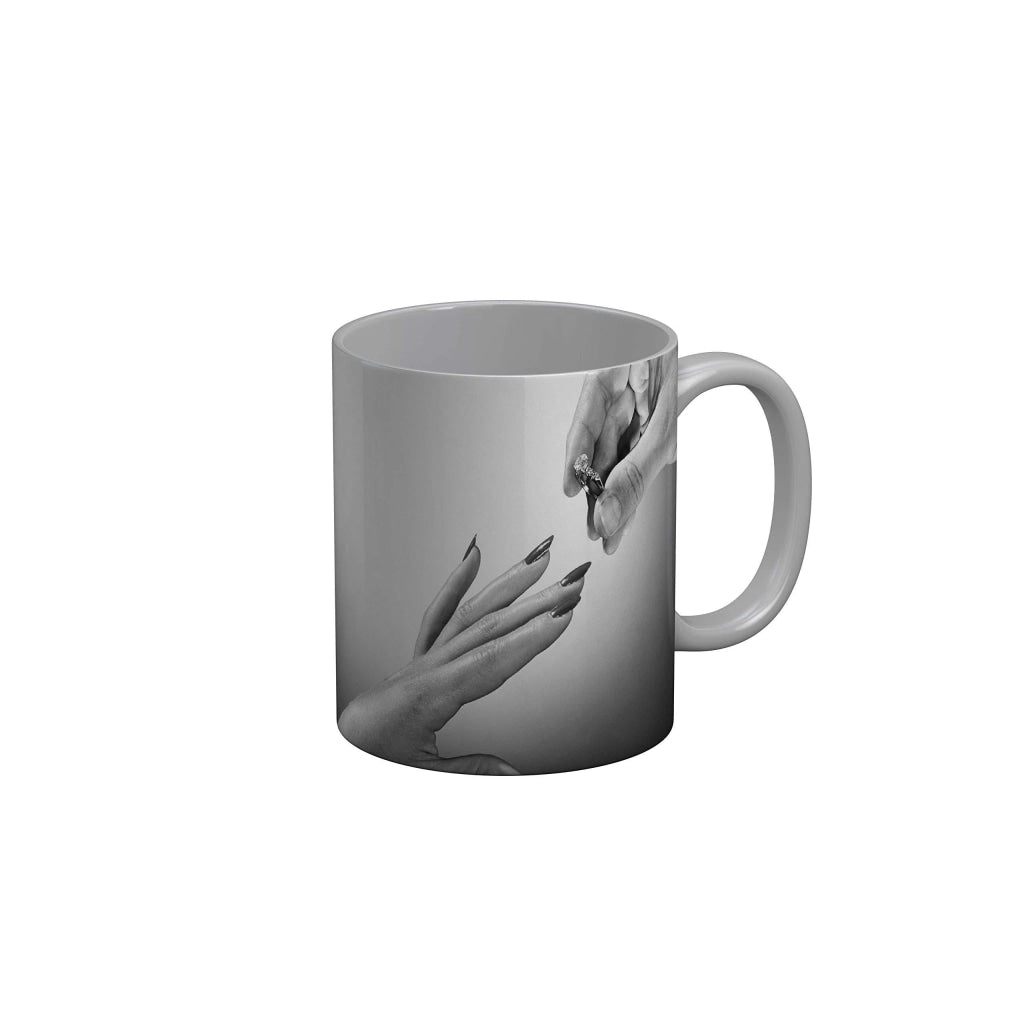 Funkydecors Happy Anniversary Ceramic Mug 350 Ml Multicolor Mugs