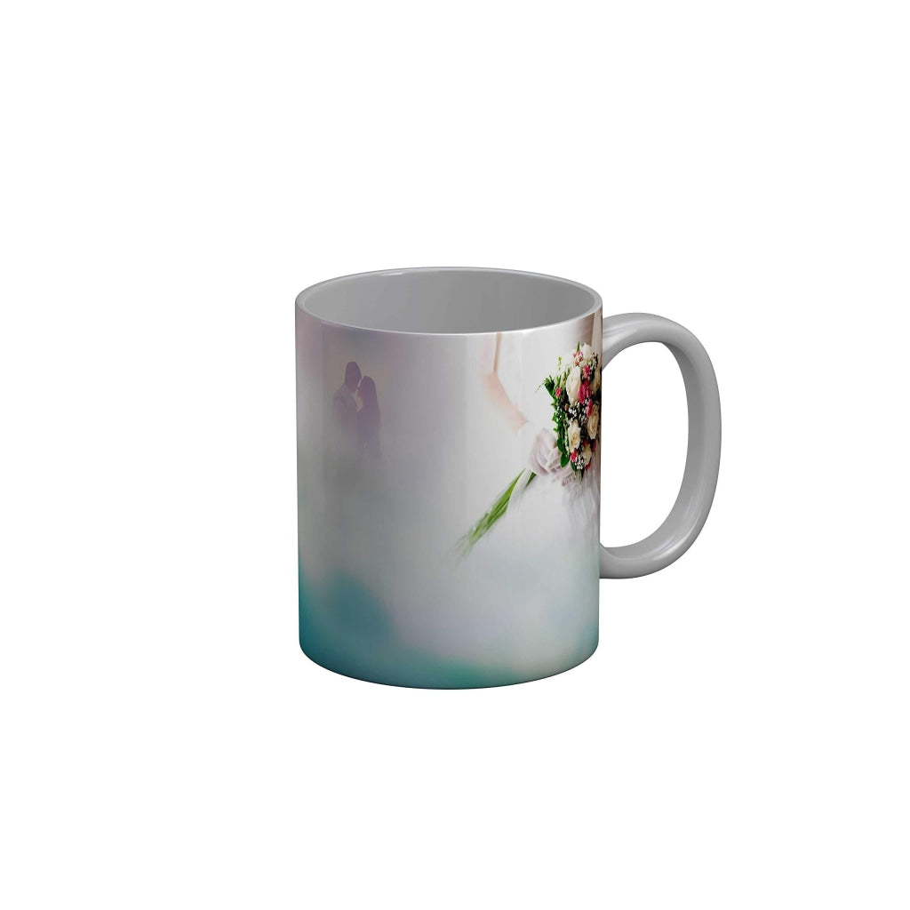 Funkydecors Happy Anniversary Ceramic Mug 350 Ml Multicolor Mugs