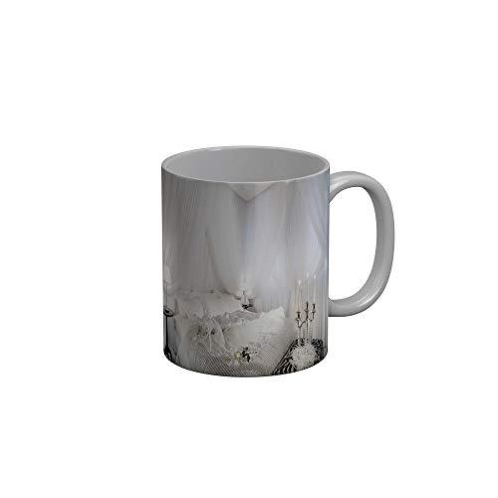 Funkydecors Happy Anniversary Ceramic Mug 350 Ml Multicolor Mugs