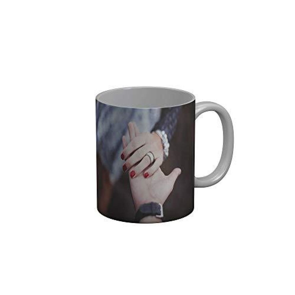 Funkydecors Happy Anniversary Ceramic Mug 350 Ml Multicolor Mugs
