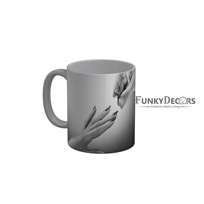 Funkydecors Happy Anniversary Ceramic Mug 350 Ml Multicolor Mugs