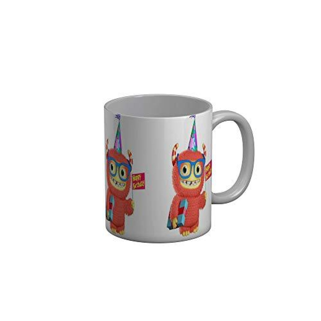 Funkydecors Happy Birtthday Wishes Gift Ceramic Mug 350 Ml Multicolor Mugs