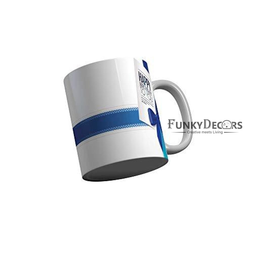 Funkydecors Happy Birtthday Wishes Gift Ceramic Mug 350 Ml Multicolor Mugs