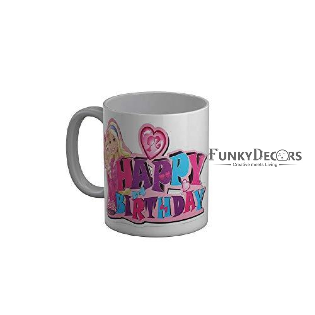 Funkydecors Happy Birtthday Wishes Gift Ceramic Mug 350 Ml Multicolor Mugs