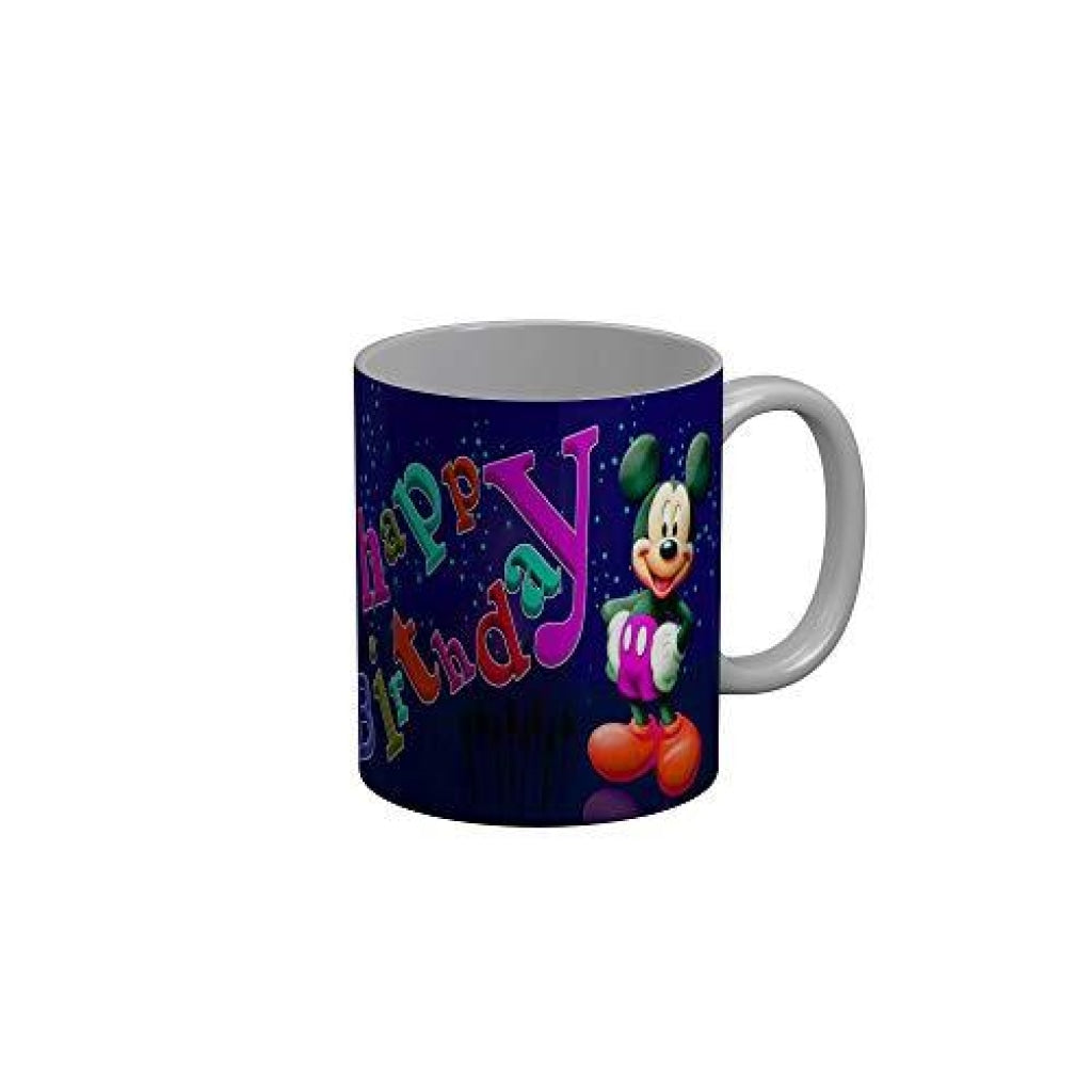 Funkydecors Happy Birtthday Wishes Gift Ceramic Mug 350 Ml Multicolor Mugs