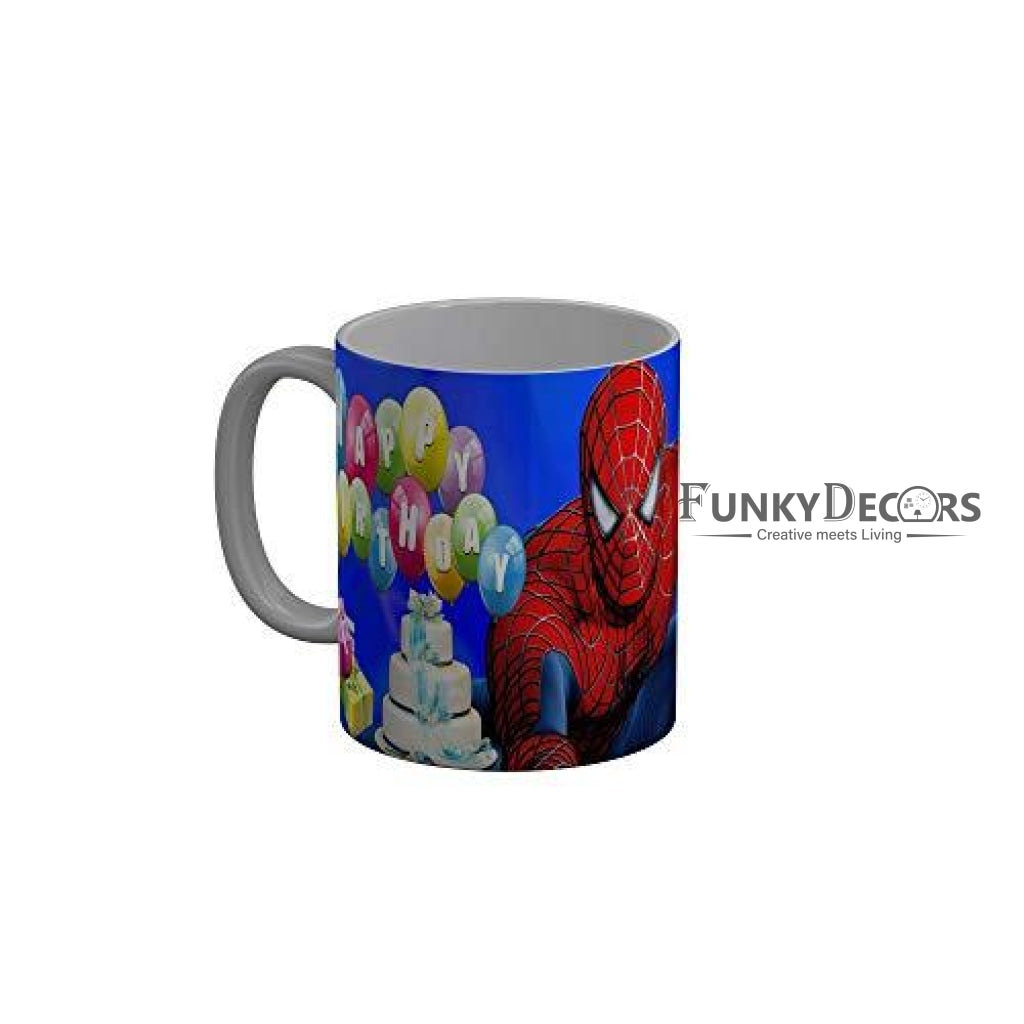 Funkydecors Happy Birtthday Wishes Gift Ceramic Mug 350 Ml Multicolor Mugs