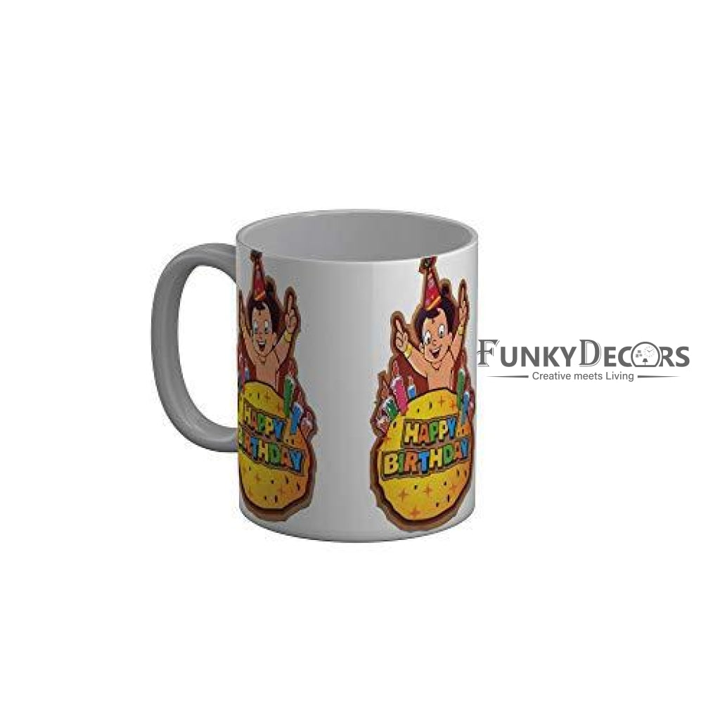 Funkydecors Happy Birtthday Wishes Gift Ceramic Mug 350 Ml Multicolor Mugs