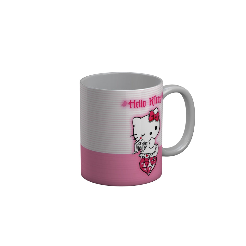FunkyDecors Hello Kitty Angel Pink Cartoon Ceramic Coffee Mug