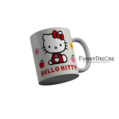 FunkyDecors Hello Kitty Cartoon Ceramic Coffee Mug