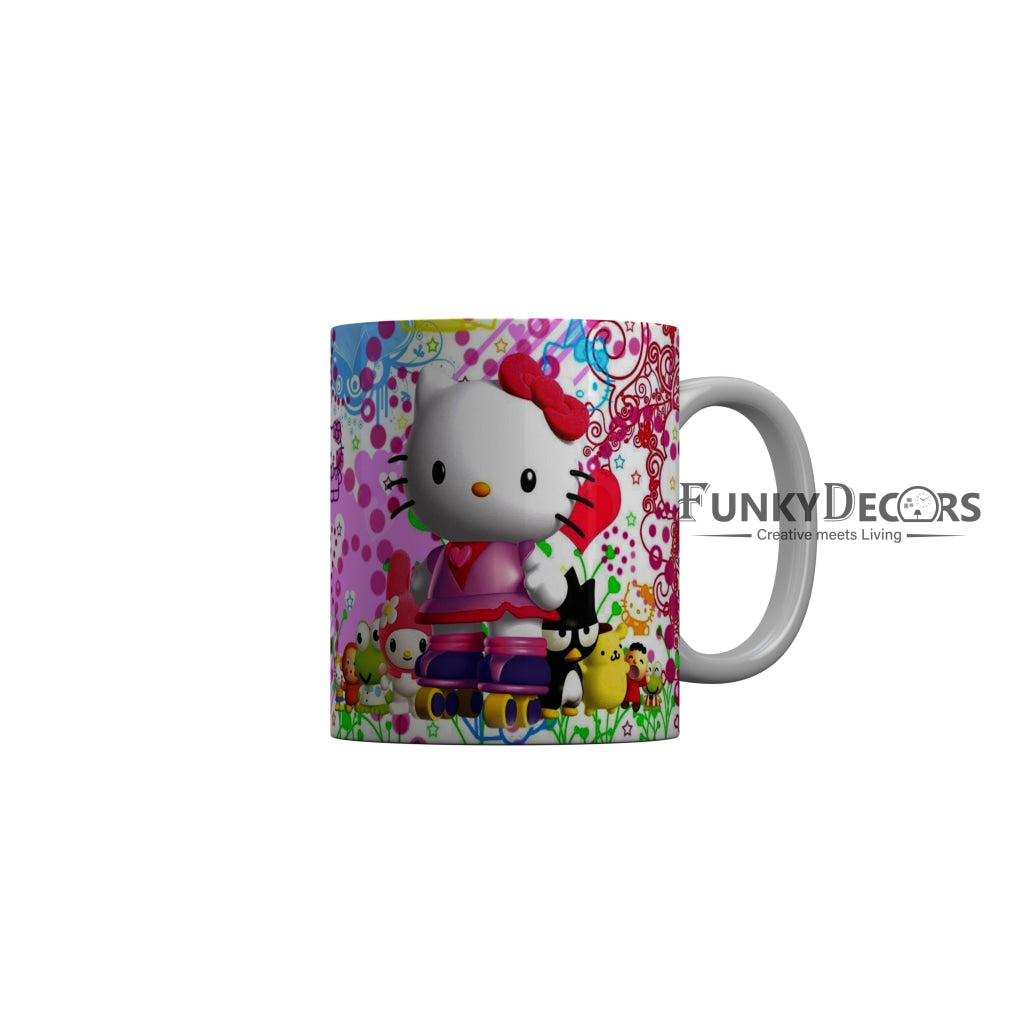 FunkyDecors Hello Kitty Cartoon Ceramic Coffee Mug