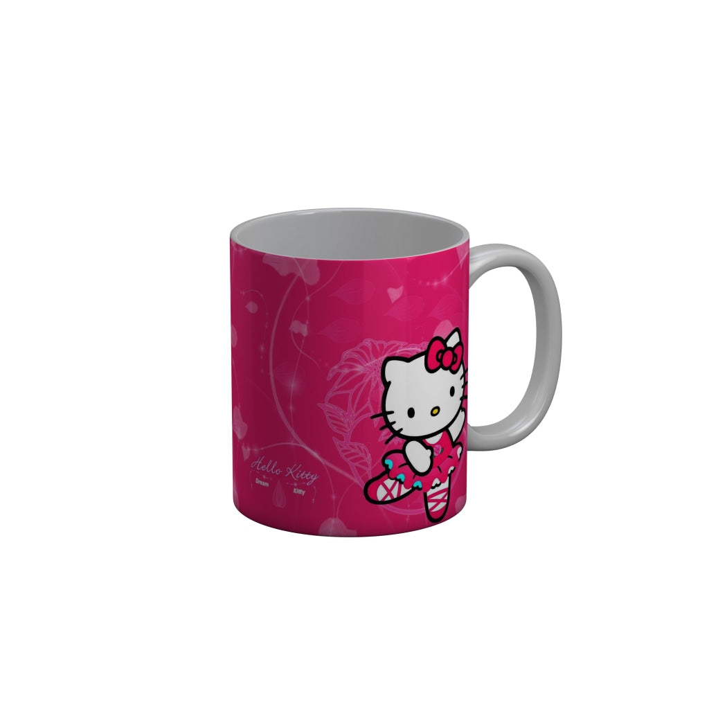 FunkyDecors Hello Kitty Pink Cartoon Ceramic Coffee Mug