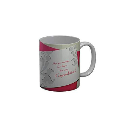 Funkydecors Hope Your Marriage Lasts Longer Than Mine Congratulations Happy Anniversary Ceramic Mug