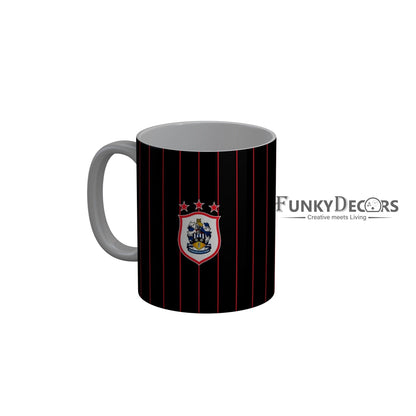 FunkyDecors Huddersfield Town Football Black Ceramic Coffee Mug