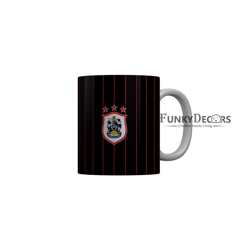 FunkyDecors Huddersfield Town Football Black Ceramic Coffee Mug