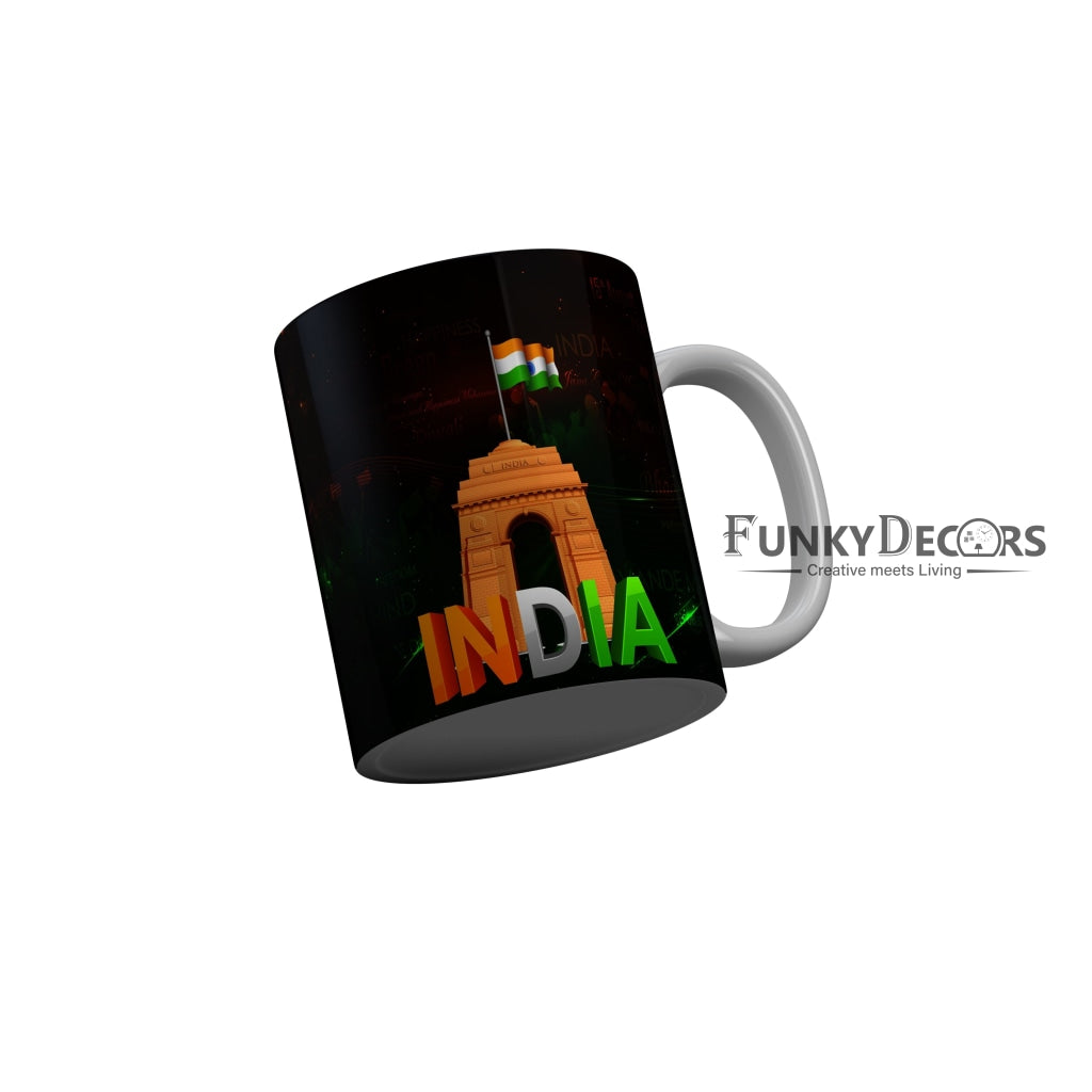 FunkyDecors Independence Day 15th August Wishes Ceramic Coffee Mug