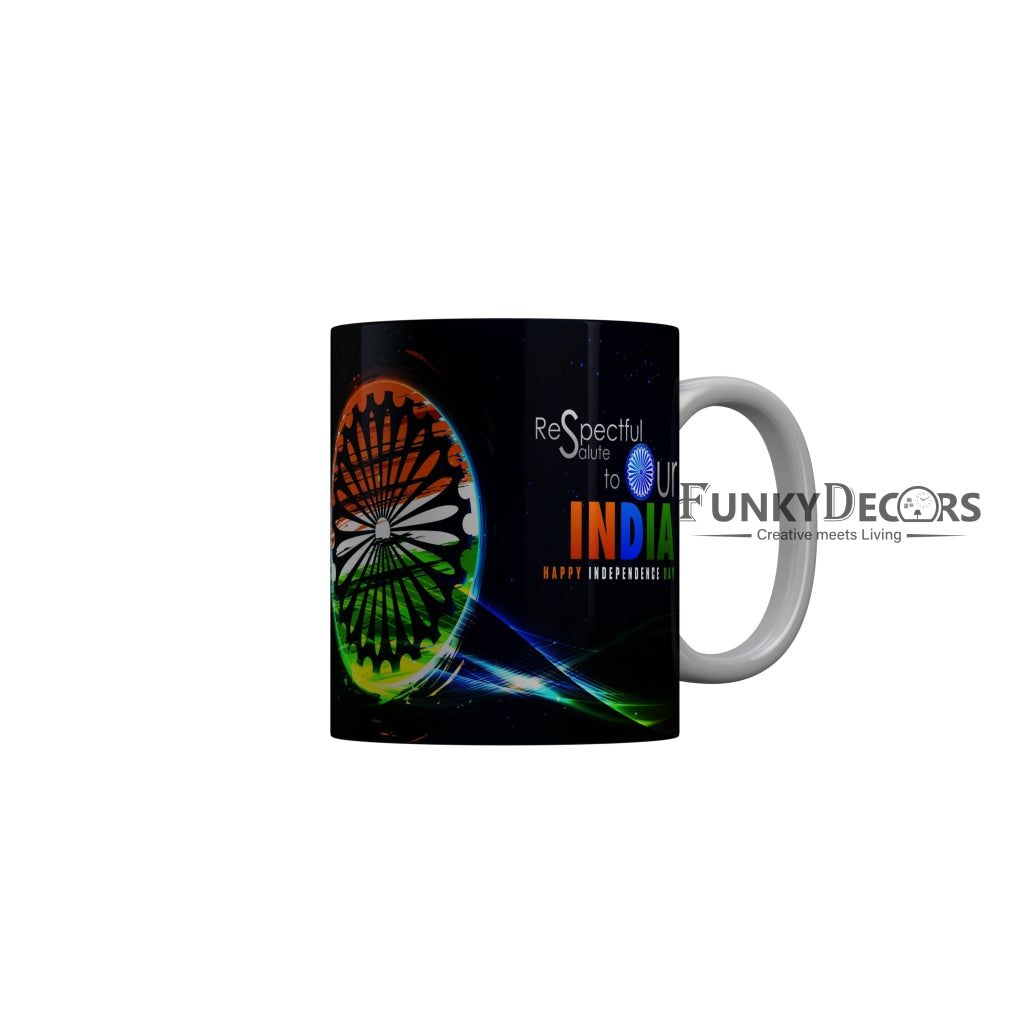 FunkyDecors Independence Day 15th August Wishes Ceramic Coffee Mug