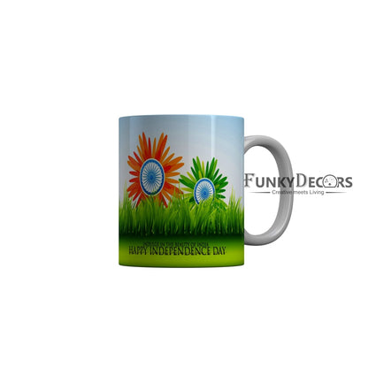 FunkyDecors Independence Day 15th August Wishes Ceramic Coffee Mug