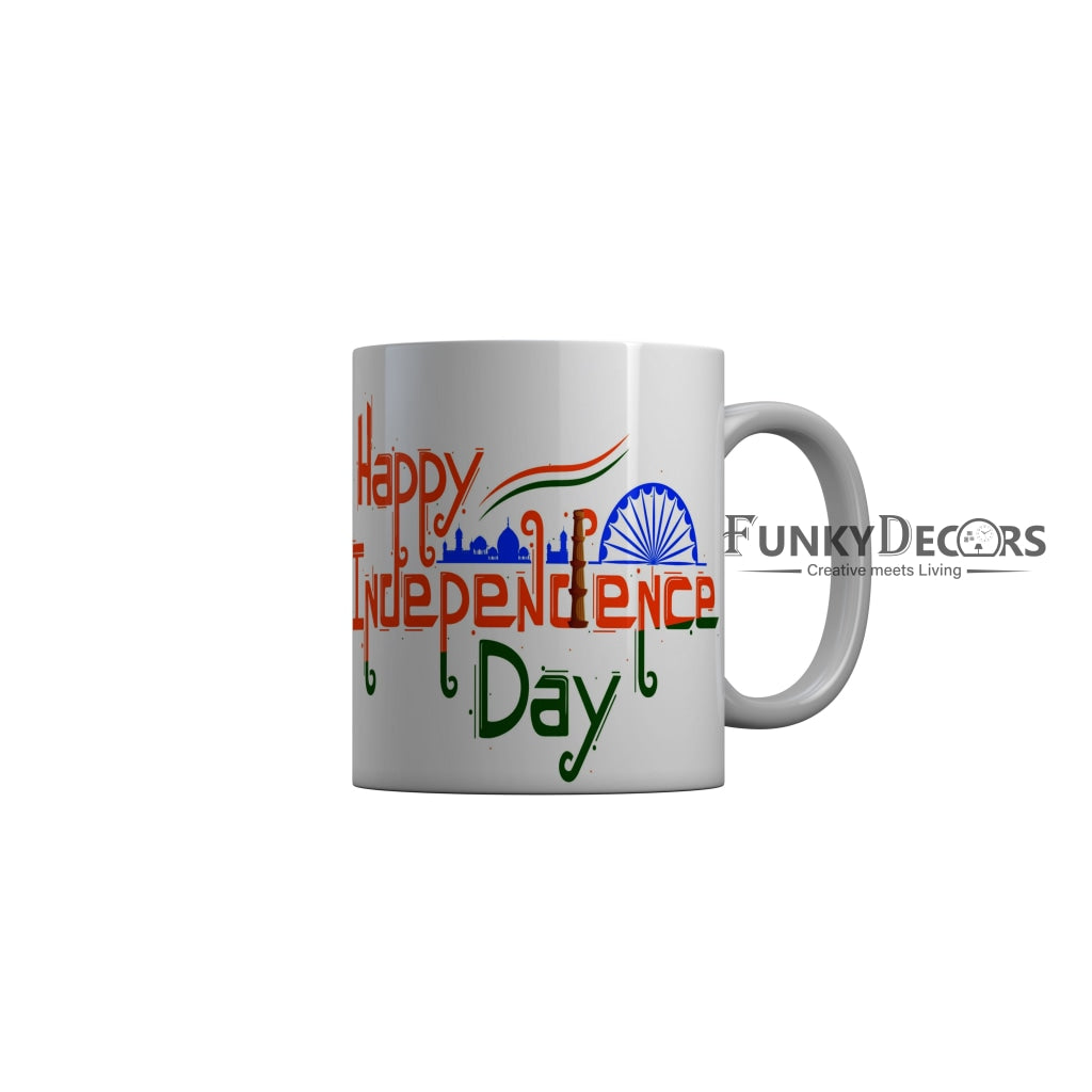 FunkyDecors Independence Day 15th August Wishes Ceramic Coffee Mug