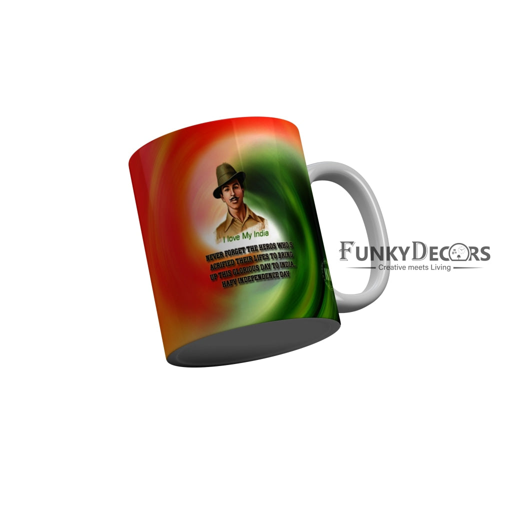 FunkyDecors Independence Day 15th August Wishes Ceramic Coffee Mug