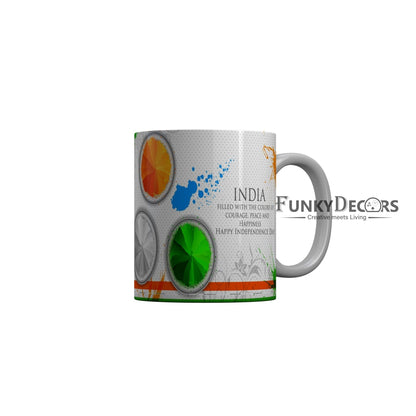 FunkyDecors Independence Day 15th August Wishes Ceramic Coffee Mug